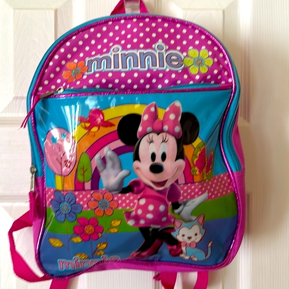 Backpack Minnie Mouse Disney 12" x  10" new Global Design Concepts adjustable
